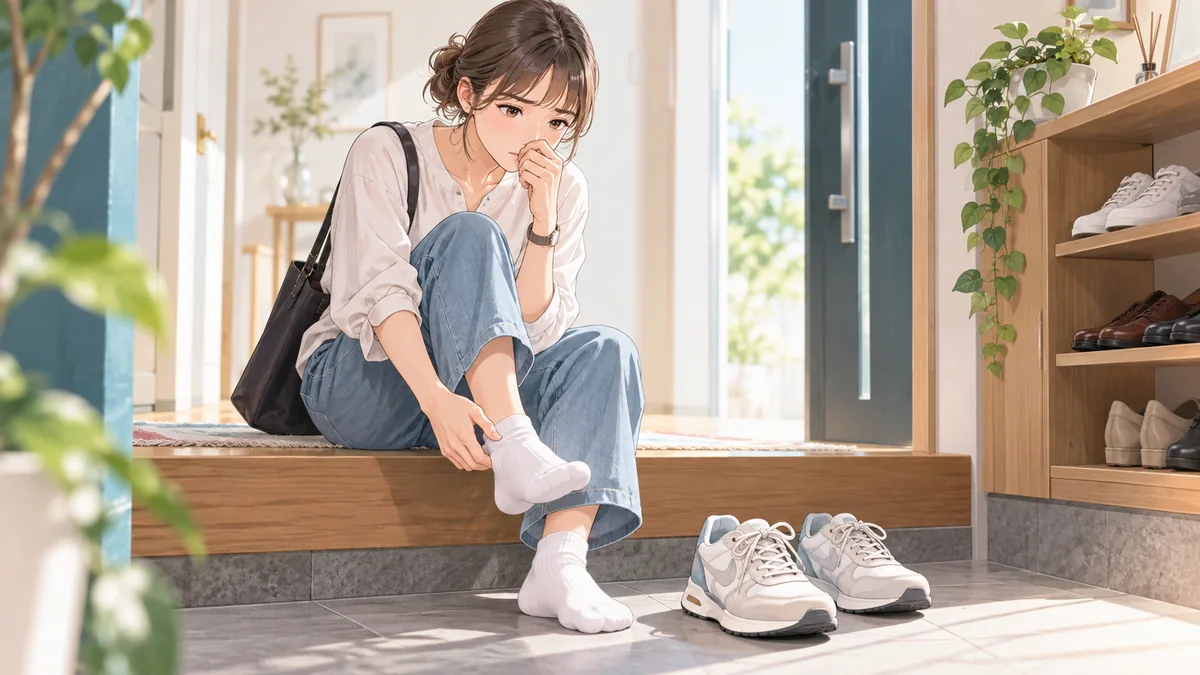 足を洗っているのに靴を脱ぐと臭いのはなぜ？