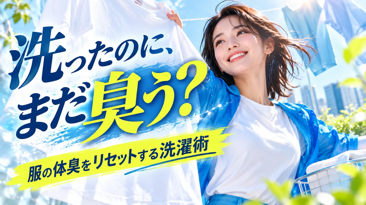 服についた体臭が洗濯しても取れない！臭いを落とす洗い方と予防策