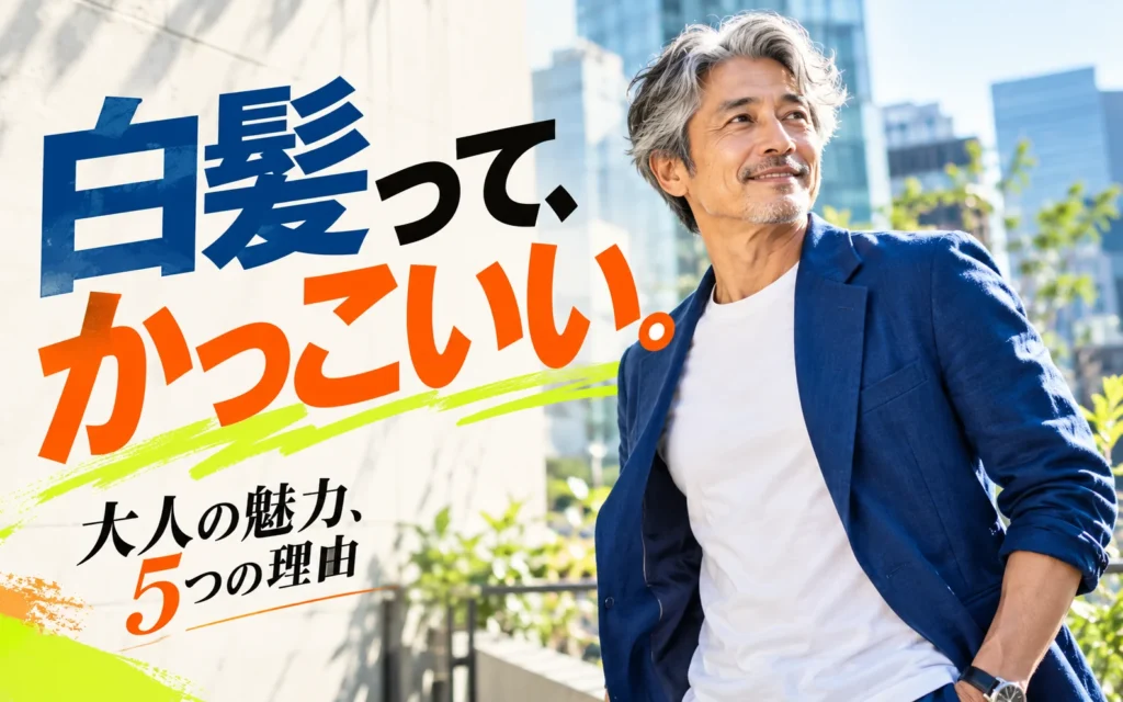 白髪の男性ってかっこいい？年齢を重ねた男性に感じる5つの魅力