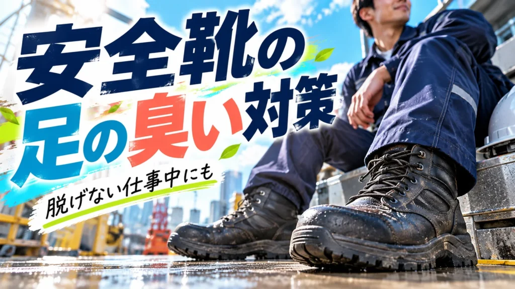 安全靴の足の臭い対策｜仕事中に脱げない人ができる工夫