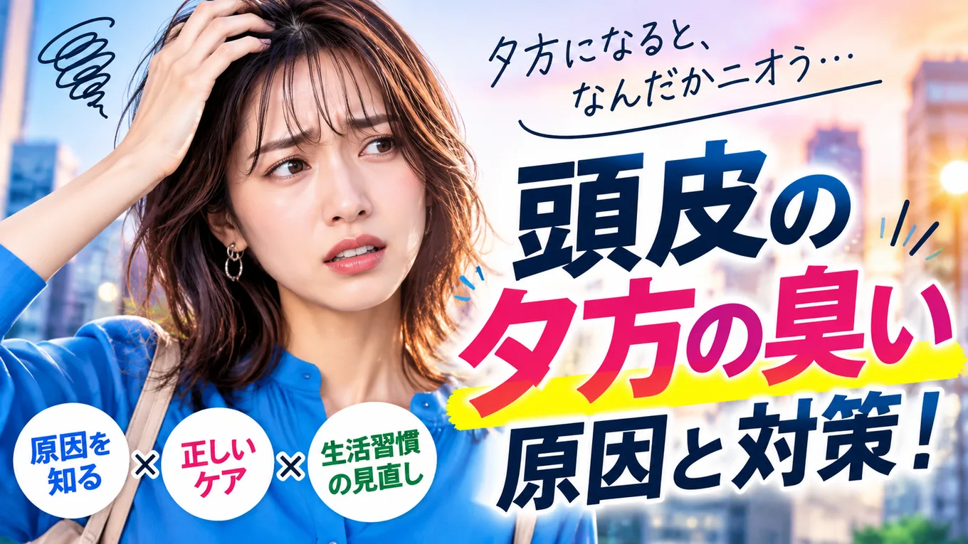 頭皮のにおいと症状を落ち着いて見直すためのイメージ