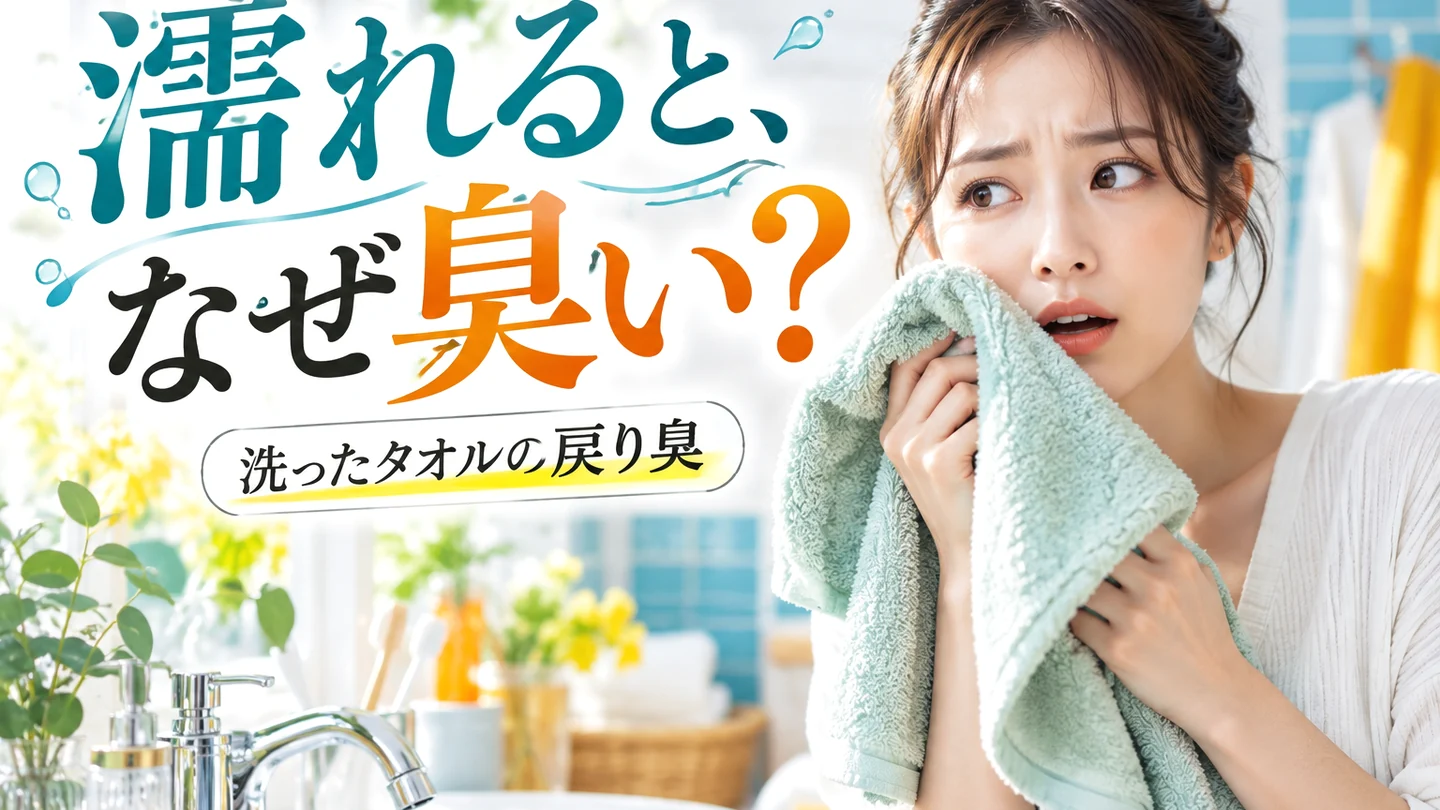 洗ったタオルが濡れると臭いのはなぜ?顔を拭くと復活するニオイの正体